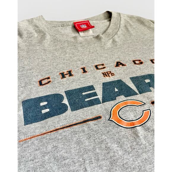 Vintage Chicago Bears Shirt Large Grey Mens NFL Football Team Long Sleeve Used - Picture 3 of 7